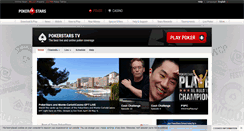 Desktop Screenshot of pokerstars.tv